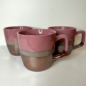 Pfaltzgraff Rose Gold Bronze Coffee/Tea Mugs - Set of 3